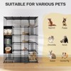 5 Tiers 55in x 69in Large Catio Pet Cage Cat House Puppies Crate Free Hammock - 3 of 4