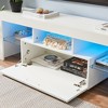 NicBex TV Stands for Living Room,LED Light Entertainment Center with Cabinets,TV Console for Living Room, Bedroom, Home - 4 of 4