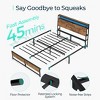 Metal Bed Frame with Headboard Shelf, Charging, LED - 4 of 4