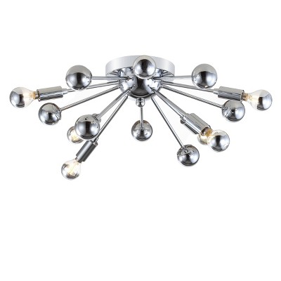 20" Copernicus 7 Light Metal LED Pendant Chrome (Includes Energy Efficient Light Bulb) - JONATHAN Y