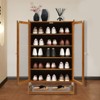 YIYIBYUS 7-Tier Shoe Organizer Free Standing Shoe Cabinet with Magnetic Doors - 2 of 4