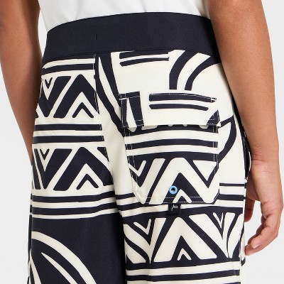 Art Class Boys' Wave Colorblock Boardshort - art class™ Black/Chiffon Cream 10 — фото 3