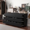 FUFU&GAGA Modern Horizontal Dresser High Gloss 9 Drawer Wooden Chest of Drawers Bedroom - 3 of 4