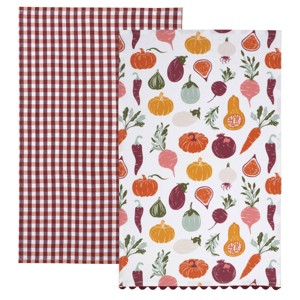 2pk Dishtowels Fall Veggies - Bullseye's Playground™ - 1 of 4