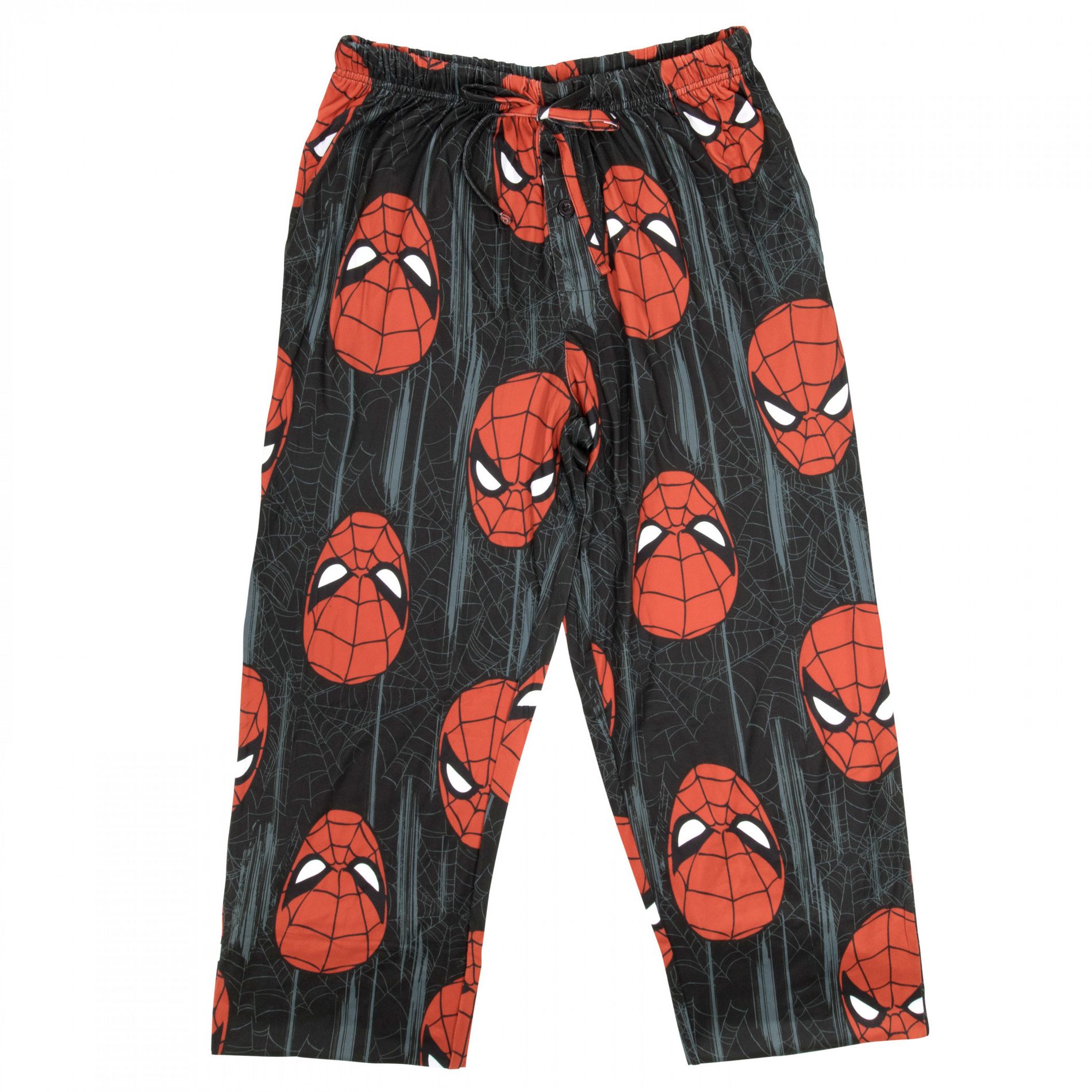Mens Spider-Man Grunge All Over Print Sleep Pants - Medium (32-34)