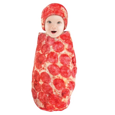 Hudson Baby Infant Plush Food Burrito Or Pizza Blanket And Cap