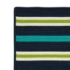 Colonial Mills Painter Stripe Braided Rug, Navy Waves 2'x3', Rectangle Shape - 3 of 4