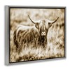 Stupell Industries Vintage Cow In Pasture Floating Frame Canvas Art - 2 of 4