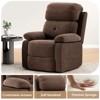 Lirago,Compact Recliner Sofa for Small Spaces - Gray Upholstery with Padded Cushion - 3 of 4