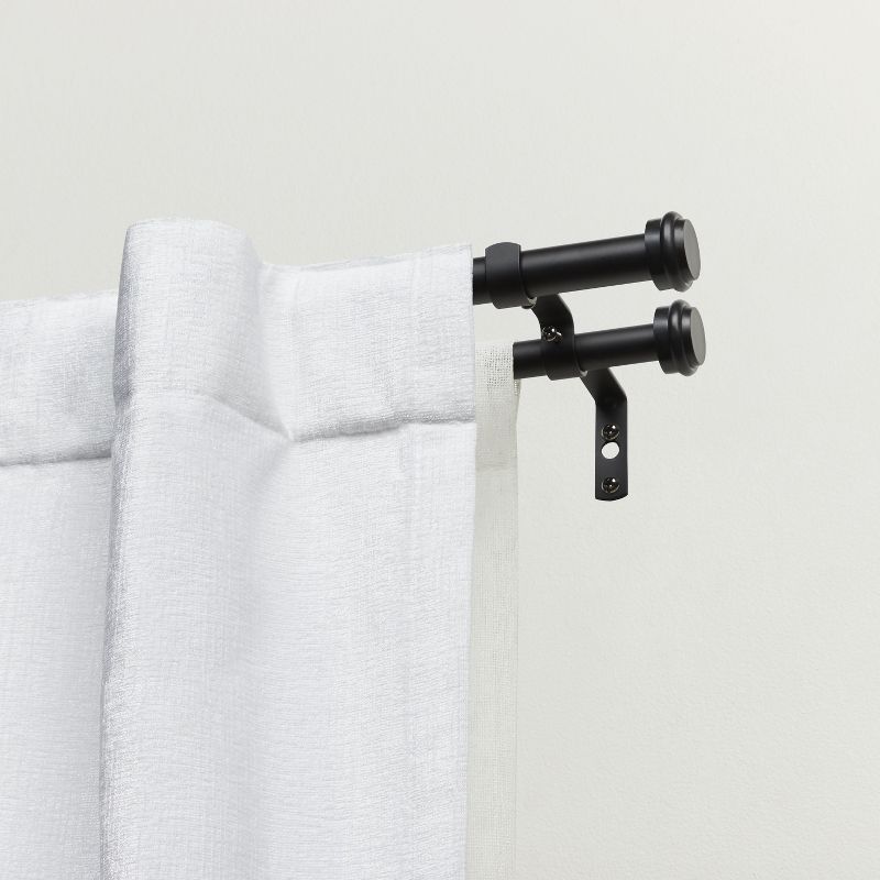 Exclusive Home Topper Double Curtain Rod and Finial Set, 1 of 4