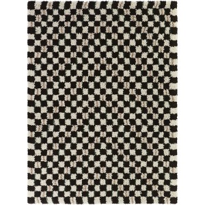 Balta Rugs 5'3"x7' Ira Geometric Premium Checkered Pattern Kids' Area Rug Cream/Brown - 1 of 4