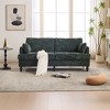 Okak Modern Chenille 2-Seater Loveseat Sofa with 2 Pillows & Sturdy Soild Wood Feets,Upholstered Armchair Sofa Couch for Living Room - 2 of 4