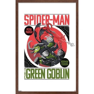 Trends International Marvel: Marvel Vs - Spider-Man vs The Green Goblin Framed Wall Poster Prints - 1 of 4