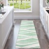 2x6 Washable Area Rugs, Rug for Living Room, Soft Modern Wave Distressed Carpet, Non-Slip Entry Rug, Print Rug, Low Pile Non-Shedding Foldable Rugs - 2 of 4
