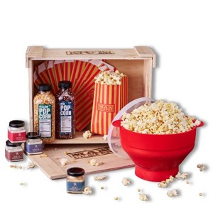Man Crates Ultimate Popcorn Making Crate – Popcorn Popper Gift Set with Kernels, 10 Bags & Gourmet Seasonings for Men - 1 of 4