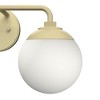 Hunter Fans 8" Hepburn Wall Light Modern Brass Finish - 2-Light Vanity for Glamorous Bathroom Decor - 4 of 4