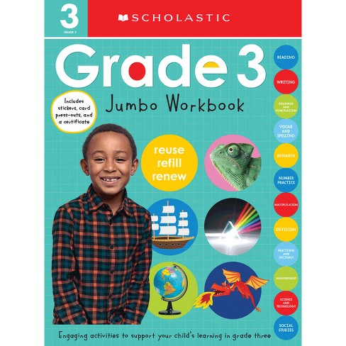 Third Grade Jumbo Workbook: Scholastic Early Learners (Jumbo Workbook) -  (Paperback)