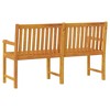 Garden Bench Natural Brown Solid Acacia Wood Large Durable - 4 of 4
