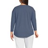 Lands' End Women's 3/4 Sleeve Lightweight Jersey U-Neck Tunic - 2 of 3