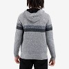 X RAY Full Zip Hooded Sweater With Stripes & Faux Shearling Lining - 2 of 4