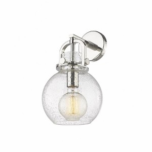 Newton Sphere - 1 Light Wall Sconce-14 Inches Tall and 8 Inches Wide - 1 of 2