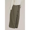 Women's pull-on pleated wide leg pants - MOD REF - 3 of 4