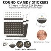 Big Dot of Happiness Just Engaged - Black and White - Engagement Party Small Round Candy Stickers - Party Favor Labels - 324 Count - 3 of 4
