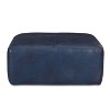 Poly & Bark Sequoia Ottoman Midnight Blue: Leather Upholstered, Padded Square Footrest, No Assembly Required - 2 of 4
