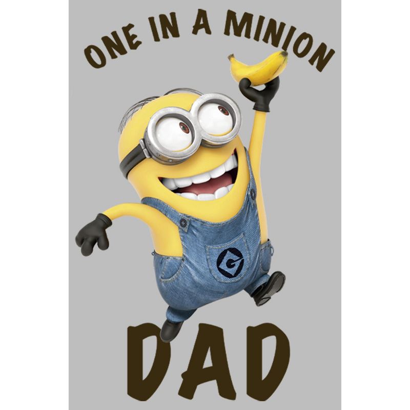 Men's Despicable Me Dave One in a Minion Dad Long Sleeve Shirt, 2 of 5