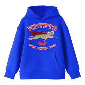 DC League of Super Pets Krypto the Super Dog Youth Royal Blue Hoodie - 1 of 2