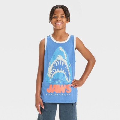 Boys' Jaws Graphic Tank Top - Blue