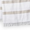 Lands' End Turkish Beach Blanket -  - Pale Flax Ticked Stripe - 3 of 4