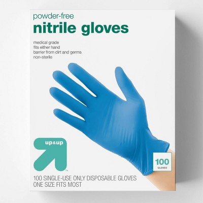 powdered exam gloves