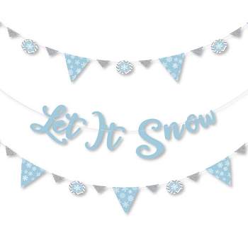 Big Dot of Happiness - Winter Wonderland - Snowflake Holiday Party and Winter Wedding Supplies - Banner Decoration Kit - Fundle Bundle