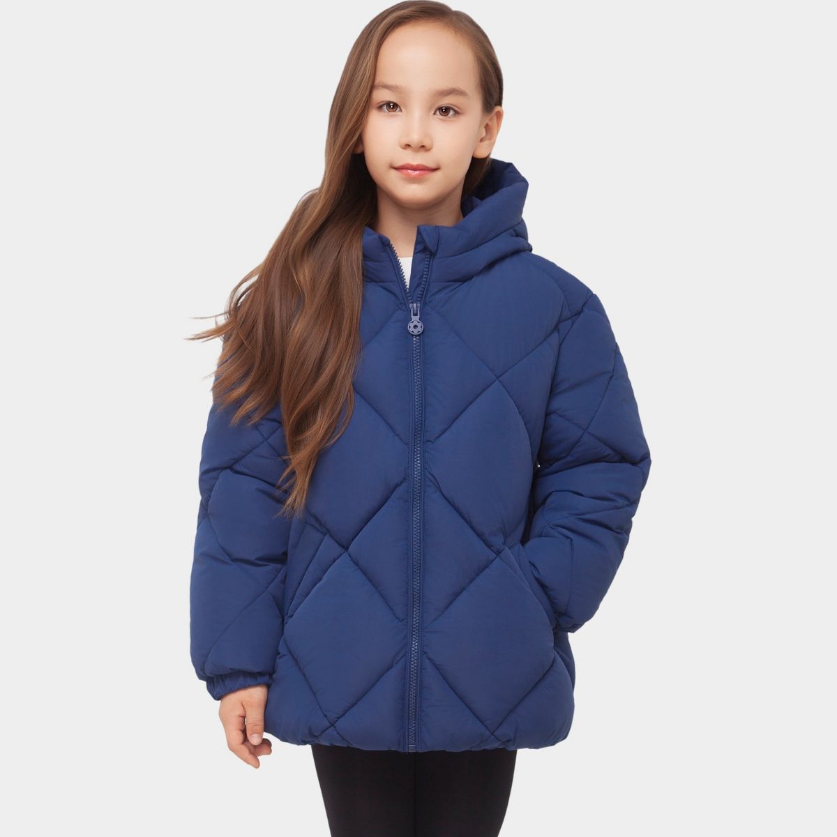 Rokka&Rolla Girls' Diamond Quilted Jacket Puffer Coat