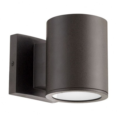 Quorum Lighting Cylinder LED Outdoor Wall Mount, 1 Light, Oiled Bronze