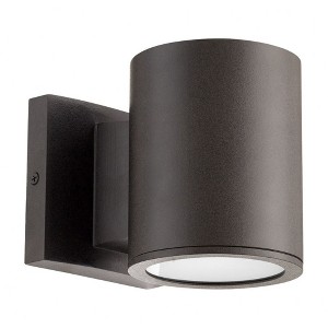 Quorum Lighting Cylinder LED Outdoor Wall Mount, 1 Light, Oiled Bronze - 1 of 1