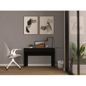 Anybear Black Computer Desk with Two Drawers Writing - 1 of 4