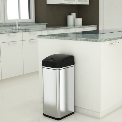 Touchless Stainless Steel 13 Gallon Motion Sensor Trash Can