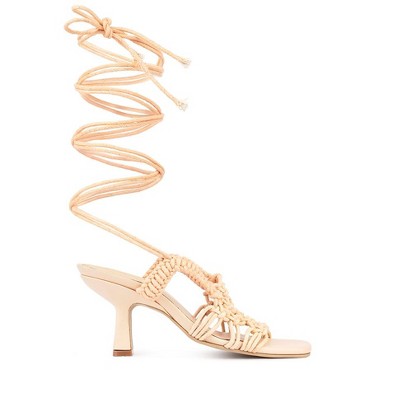 Beroe Braided Handcrafted Lace Up Women Sandal