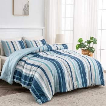 Peace Nest All Season Printed and Solid Colors Microfiber Comforter Set