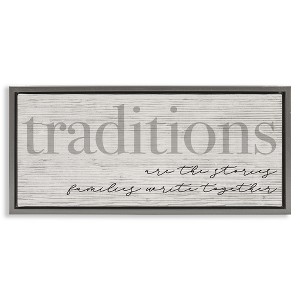 Stupell Industries Family Traditions Heartfelt Phrase, 31" x 14" - 1 of 4