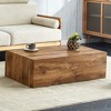 NicBex Modern 39.3" Rectangle Coffee Table with Wood Frame for Living Room and Bedroom - 4 of 4