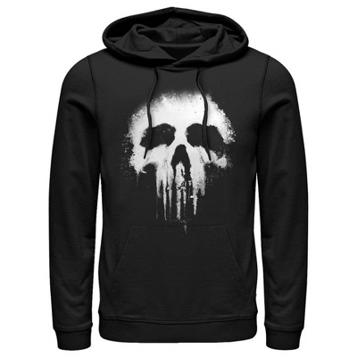 Men's Marvel Punisher Skull Logo Pull Over Hoodie - Black - Large : Target