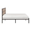 Queen Size Metal Platform Bed with Headboard for Bedroom - 4 of 4