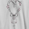 Rerun Island Men's Heart Bow Outlines Stars Long Sleeve Graphic Cotton Sweatshirt Hoodie - 2 of 4