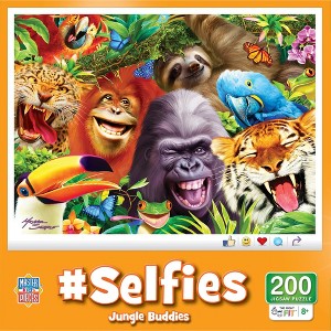 MasterPieces Selfies - Jungle Friends 200 Piece Jigsaw Puzzle - 1 of 4