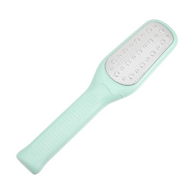 Unique Bargains Plastic Coarse And Fine Dual Sided Foot File Removes Dead  Skin Pedicure Green 1 Pc