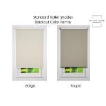 Linen Avenue Cordless Blackout Roller Shade, Beige and Taupe
