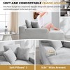 KWPZQEB 67" Chaise Lounge Chair, Corduroy Boneless Sofa with & 3 Pillows, Oversized Deep Seat Sleeper Sofa Bed for Living Room, Bedroom - 4 of 4